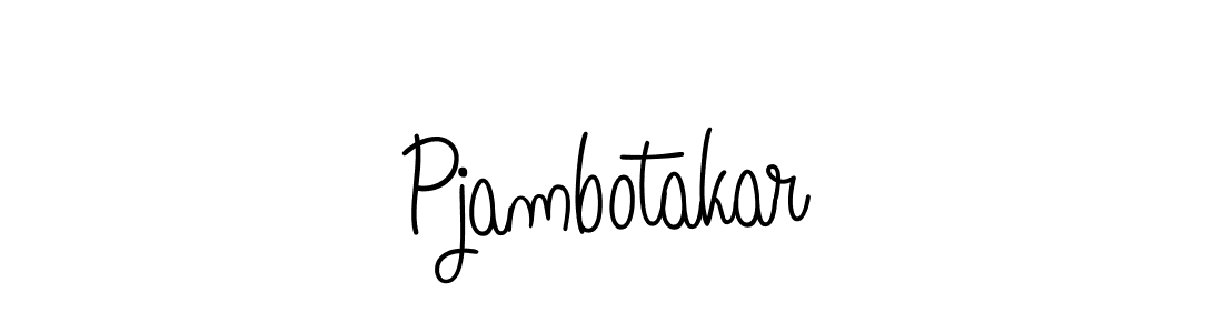 Best and Professional Signature Style for Pjambotakar. Angelique-Rose-font-FFP Best Signature Style Collection. Pjambotakar signature style 5 images and pictures png