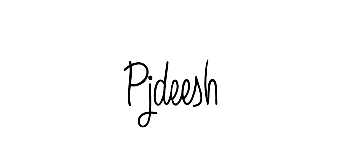 Design your own signature with our free online signature maker. With this signature software, you can create a handwritten (Angelique-Rose-font-FFP) signature for name Pjdeesh. Pjdeesh signature style 5 images and pictures png