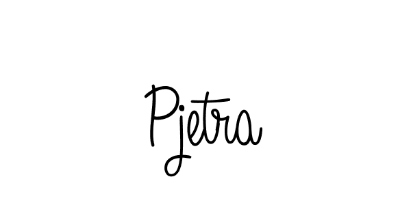 Pjetra stylish signature style. Best Handwritten Sign (Angelique-Rose-font-FFP) for my name. Handwritten Signature Collection Ideas for my name Pjetra. Pjetra signature style 5 images and pictures png