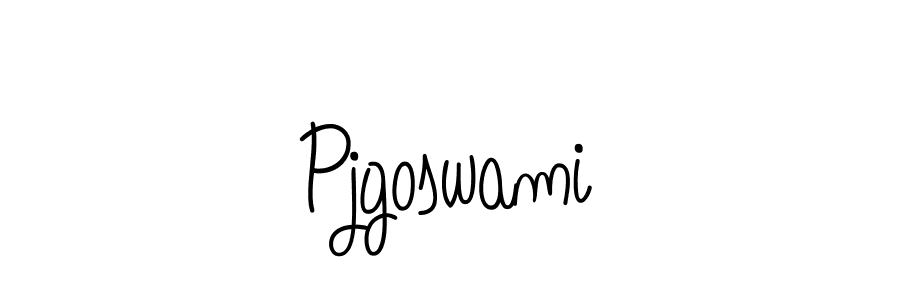 Create a beautiful signature design for name Pjgoswami. With this signature (Angelique-Rose-font-FFP) fonts, you can make a handwritten signature for free. Pjgoswami signature style 5 images and pictures png