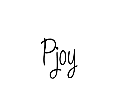 Also we have Pjoy name is the best signature style. Create professional handwritten signature collection using Angelique-Rose-font-FFP autograph style. Pjoy signature style 5 images and pictures png