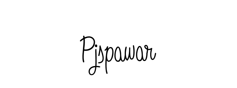 Use a signature maker to create a handwritten signature online. With this signature software, you can design (Angelique-Rose-font-FFP) your own signature for name Pjspawar. Pjspawar signature style 5 images and pictures png