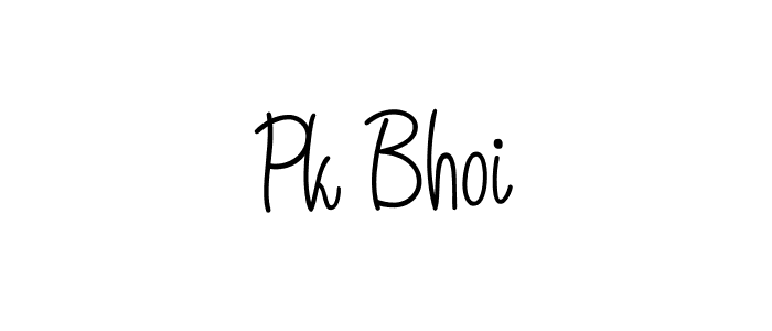 How to make Pk Bhoi signature? Angelique-Rose-font-FFP is a professional autograph style. Create handwritten signature for Pk Bhoi name. Pk Bhoi signature style 5 images and pictures png