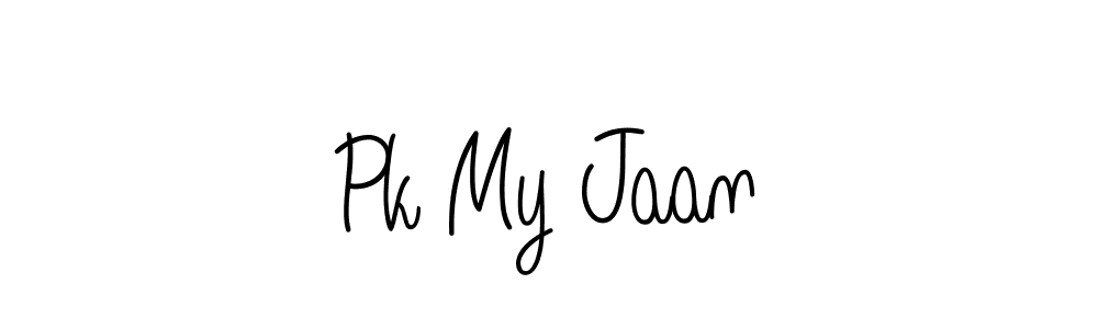 How to Draw Pk My Jaan signature style? Angelique-Rose-font-FFP is a latest design signature styles for name Pk My Jaan. Pk My Jaan signature style 5 images and pictures png