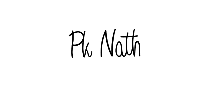 You should practise on your own different ways (Angelique-Rose-font-FFP) to write your name (Pk Nath) in signature. don't let someone else do it for you. Pk Nath signature style 5 images and pictures png