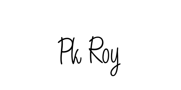 How to make Pk Roy name signature. Use Angelique-Rose-font-FFP style for creating short signs online. This is the latest handwritten sign. Pk Roy signature style 5 images and pictures png