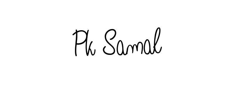 Angelique-Rose-font-FFP is a professional signature style that is perfect for those who want to add a touch of class to their signature. It is also a great choice for those who want to make their signature more unique. Get Pk Samal name to fancy signature for free. Pk Samal signature style 5 images and pictures png