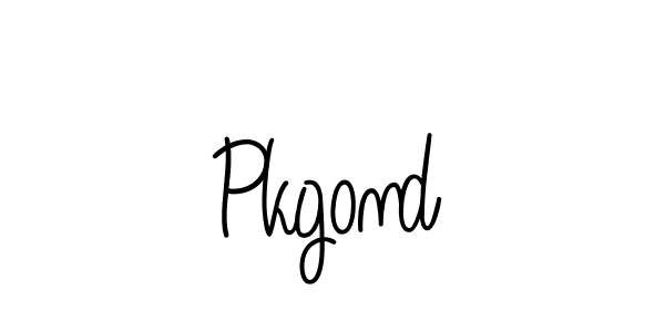 Use a signature maker to create a handwritten signature online. With this signature software, you can design (Angelique-Rose-font-FFP) your own signature for name Pkgond. Pkgond signature style 5 images and pictures png