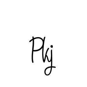 Pkj stylish signature style. Best Handwritten Sign (Angelique-Rose-font-FFP) for my name. Handwritten Signature Collection Ideas for my name Pkj. Pkj signature style 5 images and pictures png