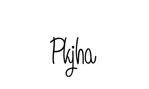 Pkjha stylish signature style. Best Handwritten Sign (Angelique-Rose-font-FFP) for my name. Handwritten Signature Collection Ideas for my name Pkjha. Pkjha signature style 5 images and pictures png