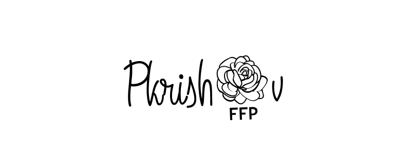 Design your own signature with our free online signature maker. With this signature software, you can create a handwritten (Angelique-Rose-font-FFP) signature for name Pkrish8v. Pkrish8v signature style 5 images and pictures png