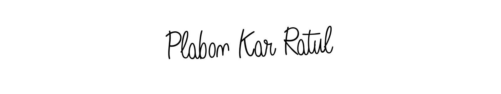 Also we have Plabon Kar Ratul name is the best signature style. Create professional handwritten signature collection using Angelique-Rose-font-FFP autograph style. Plabon Kar Ratul signature style 5 images and pictures png