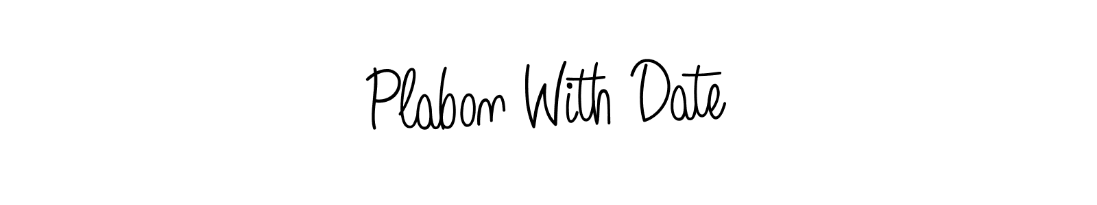 How to Draw Plabon With Date signature style? Angelique-Rose-font-FFP is a latest design signature styles for name Plabon With Date. Plabon With Date signature style 5 images and pictures png