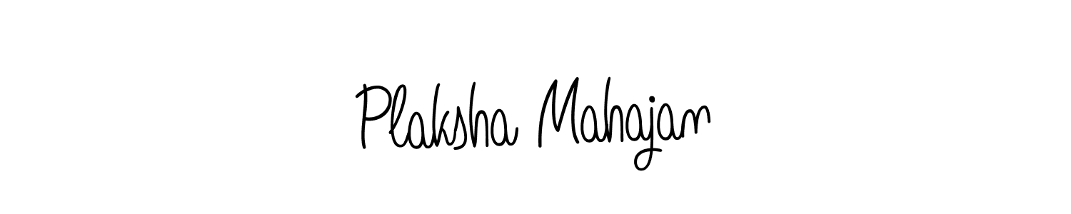 Also we have Plaksha Mahajan name is the best signature style. Create professional handwritten signature collection using Angelique-Rose-font-FFP autograph style. Plaksha Mahajan signature style 5 images and pictures png