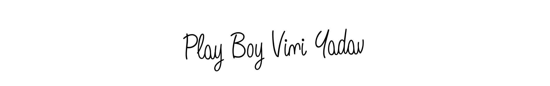 Make a beautiful signature design for name Play Boy Vini Yadav. Use this online signature maker to create a handwritten signature for free. Play Boy Vini Yadav signature style 5 images and pictures png