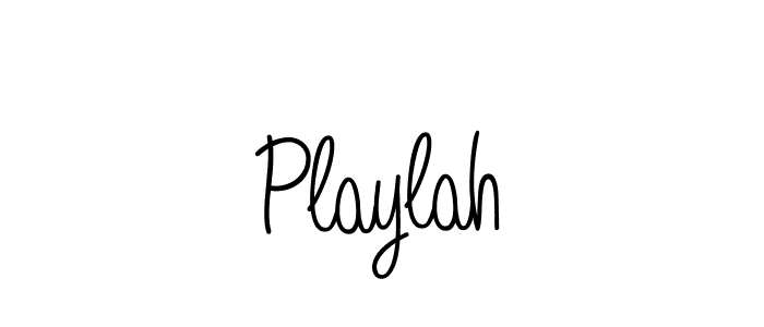 How to make Playlah signature? Angelique-Rose-font-FFP is a professional autograph style. Create handwritten signature for Playlah name. Playlah signature style 5 images and pictures png