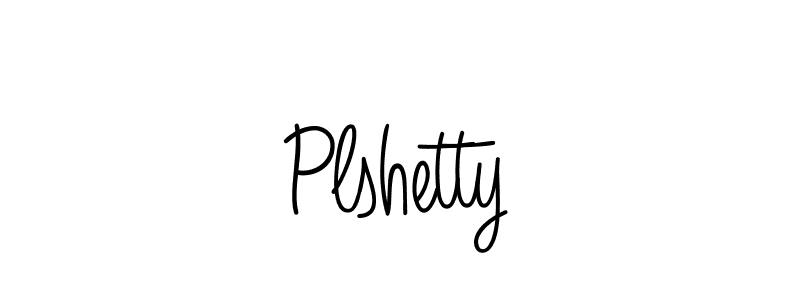 How to Draw Plshetty signature style? Angelique-Rose-font-FFP is a latest design signature styles for name Plshetty. Plshetty signature style 5 images and pictures png