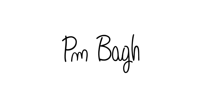 Pm Bagh stylish signature style. Best Handwritten Sign (Angelique-Rose-font-FFP) for my name. Handwritten Signature Collection Ideas for my name Pm Bagh. Pm Bagh signature style 5 images and pictures png