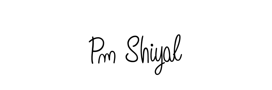 How to make Pm Shiyal name signature. Use Angelique-Rose-font-FFP style for creating short signs online. This is the latest handwritten sign. Pm Shiyal signature style 5 images and pictures png