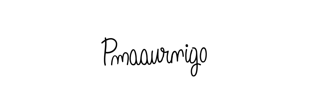 How to make Pmaaurnigo name signature. Use Angelique-Rose-font-FFP style for creating short signs online. This is the latest handwritten sign. Pmaaurnigo signature style 5 images and pictures png