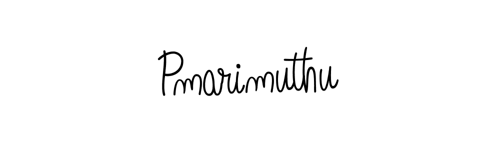 Make a beautiful signature design for name Pmarimuthu. With this signature (Angelique-Rose-font-FFP) style, you can create a handwritten signature for free. Pmarimuthu signature style 5 images and pictures png