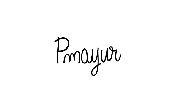 Create a beautiful signature design for name Pmayur. With this signature (Angelique-Rose-font-FFP) fonts, you can make a handwritten signature for free. Pmayur signature style 5 images and pictures png