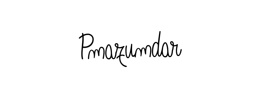 You should practise on your own different ways (Angelique-Rose-font-FFP) to write your name (Pmazumdar) in signature. don't let someone else do it for you. Pmazumdar signature style 5 images and pictures png