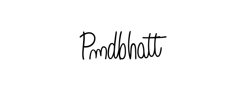 Make a beautiful signature design for name Pmdbhatt. With this signature (Angelique-Rose-font-FFP) style, you can create a handwritten signature for free. Pmdbhatt signature style 5 images and pictures png