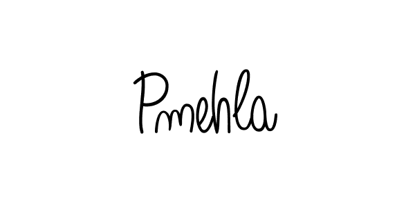How to make Pmehla name signature. Use Angelique-Rose-font-FFP style for creating short signs online. This is the latest handwritten sign. Pmehla signature style 5 images and pictures png