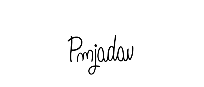 Make a beautiful signature design for name Pmjadav. With this signature (Angelique-Rose-font-FFP) style, you can create a handwritten signature for free. Pmjadav signature style 5 images and pictures png