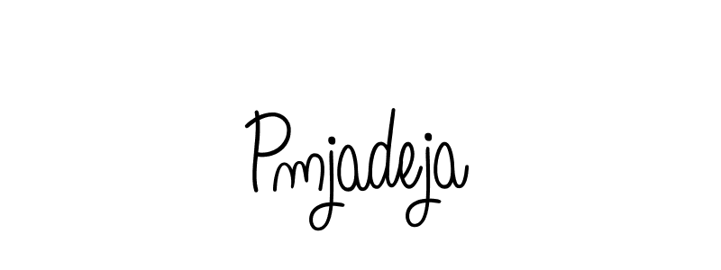 How to Draw Pmjadeja signature style? Angelique-Rose-font-FFP is a latest design signature styles for name Pmjadeja. Pmjadeja signature style 5 images and pictures png