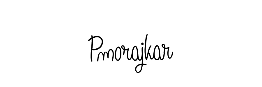 Make a beautiful signature design for name Pmorajkar. With this signature (Angelique-Rose-font-FFP) style, you can create a handwritten signature for free. Pmorajkar signature style 5 images and pictures png