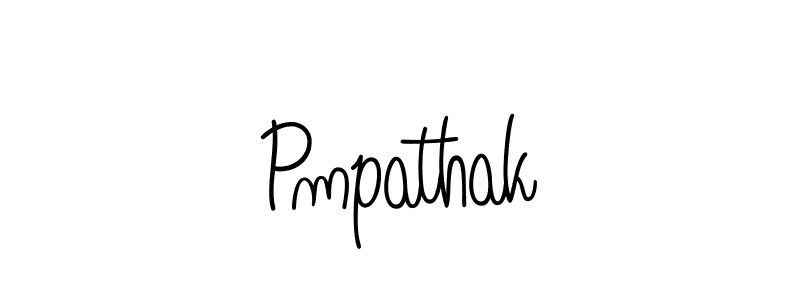Make a beautiful signature design for name Pmpathak. With this signature (Angelique-Rose-font-FFP) style, you can create a handwritten signature for free. Pmpathak signature style 5 images and pictures png