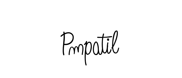 Pmpatil stylish signature style. Best Handwritten Sign (Angelique-Rose-font-FFP) for my name. Handwritten Signature Collection Ideas for my name Pmpatil. Pmpatil signature style 5 images and pictures png