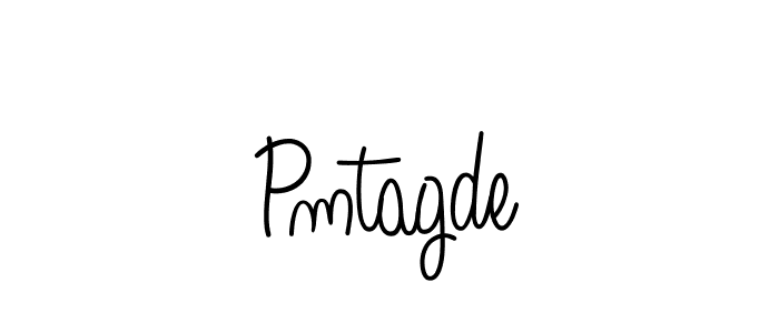 Use a signature maker to create a handwritten signature online. With this signature software, you can design (Angelique-Rose-font-FFP) your own signature for name Pmtagde. Pmtagde signature style 5 images and pictures png