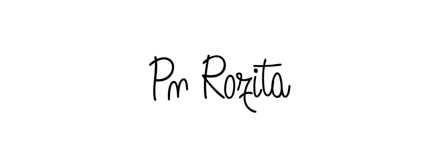Best and Professional Signature Style for Pn Rozita. Angelique-Rose-font-FFP Best Signature Style Collection. Pn Rozita signature style 5 images and pictures png