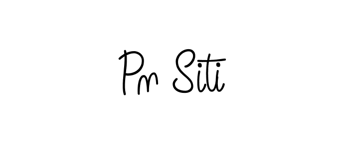 if you are searching for the best signature style for your name Pn Siti. so please give up your signature search. here we have designed multiple signature styles  using Angelique-Rose-font-FFP. Pn Siti signature style 5 images and pictures png