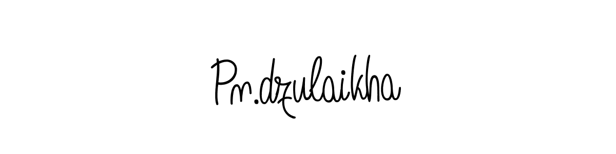 Also You can easily find your signature by using the search form. We will create Pn.dzulaikha name handwritten signature images for you free of cost using Angelique-Rose-font-FFP sign style. Pn.dzulaikha signature style 5 images and pictures png