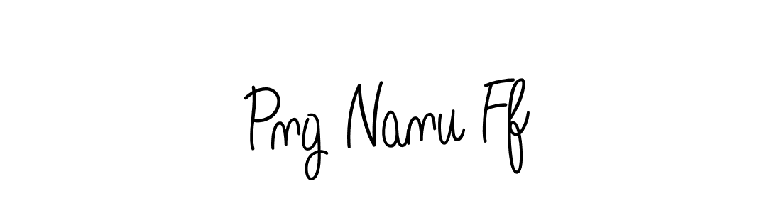 Make a beautiful signature design for name Png Nanu Ff. With this signature (Angelique-Rose-font-FFP) style, you can create a handwritten signature for free. Png Nanu Ff signature style 5 images and pictures png