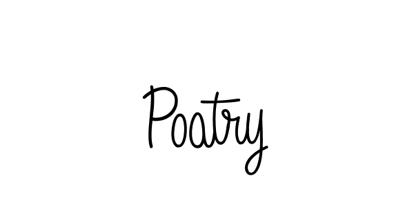 How to Draw Poatry signature style? Angelique-Rose-font-FFP is a latest design signature styles for name Poatry. Poatry signature style 5 images and pictures png