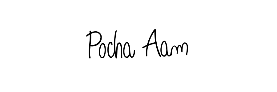 This is the best signature style for the Pocha Aam name. Also you like these signature font (Angelique-Rose-font-FFP). Mix name signature. Pocha Aam signature style 5 images and pictures png