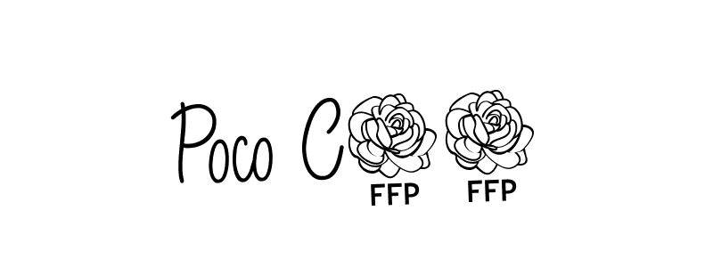 How to Draw Poco C65 signature style? Angelique-Rose-font-FFP is a latest design signature styles for name Poco C65. Poco C65 signature style 5 images and pictures png