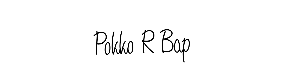 Pokko R Bap stylish signature style. Best Handwritten Sign (Angelique-Rose-font-FFP) for my name. Handwritten Signature Collection Ideas for my name Pokko R Bap. Pokko R Bap signature style 5 images and pictures png