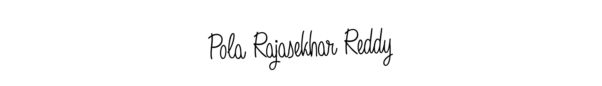 How to make Pola Rajasekhar Reddy name signature. Use Angelique-Rose-font-FFP style for creating short signs online. This is the latest handwritten sign. Pola Rajasekhar Reddy signature style 5 images and pictures png