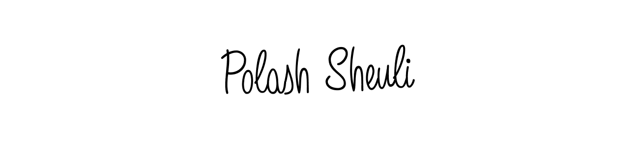 Polash Sheuli stylish signature style. Best Handwritten Sign (Angelique-Rose-font-FFP) for my name. Handwritten Signature Collection Ideas for my name Polash Sheuli. Polash Sheuli signature style 5 images and pictures png