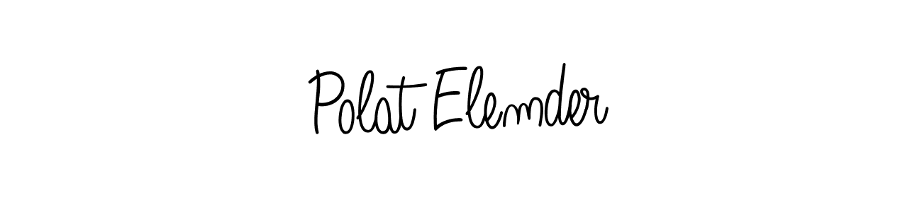 Make a beautiful signature design for name Polat Elemder. With this signature (Angelique-Rose-font-FFP) style, you can create a handwritten signature for free. Polat Elemder signature style 5 images and pictures png