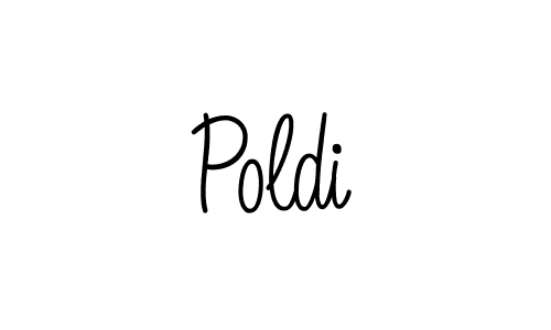 How to make Poldi signature? Angelique-Rose-font-FFP is a professional autograph style. Create handwritten signature for Poldi name. Poldi signature style 5 images and pictures png