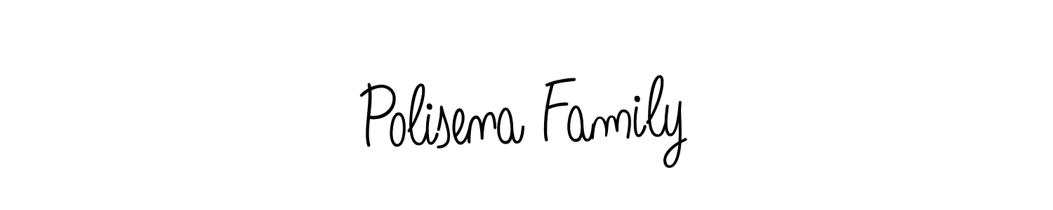 You should practise on your own different ways (Angelique-Rose-font-FFP) to write your name (Polisena Family) in signature. don't let someone else do it for you. Polisena Family signature style 5 images and pictures png