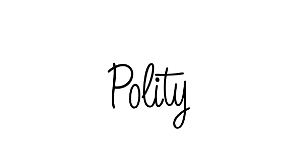 Also we have Polity name is the best signature style. Create professional handwritten signature collection using Angelique-Rose-font-FFP autograph style. Polity signature style 5 images and pictures png