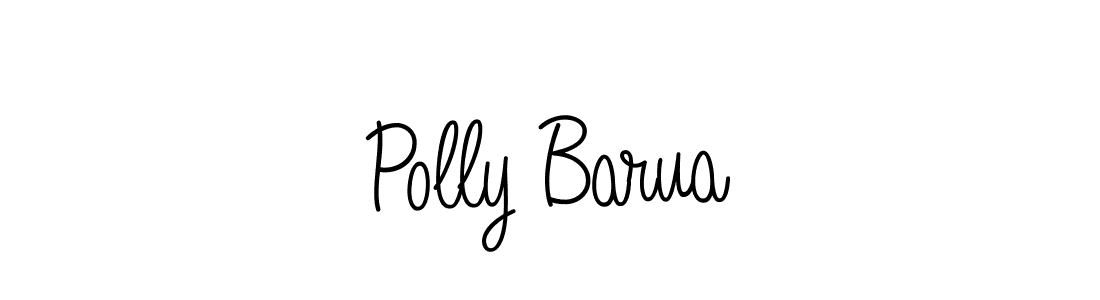 Use a signature maker to create a handwritten signature online. With this signature software, you can design (Angelique-Rose-font-FFP) your own signature for name Polly Barua. Polly Barua signature style 5 images and pictures png